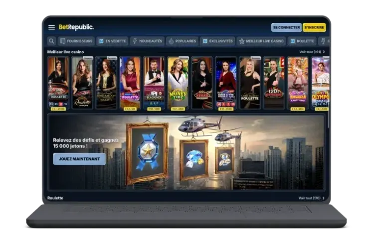 Slot Bet Republic su desktop